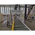 Horizontal stretch wrapping machine/orbital packing wrapper